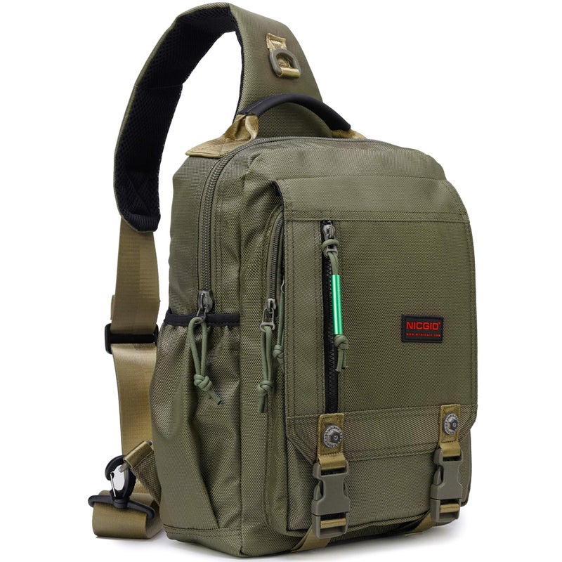 NICGID Sling Bags Chest Shoulder Backpacks, 13.3'' Laptop Backpack Crossbody Messenger Bag Travel Outdoor Men Women - Image 1